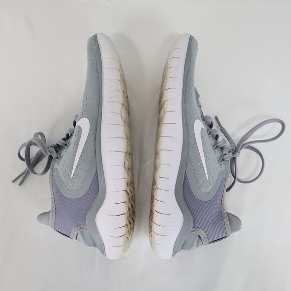 Nike Free RN 2018 Women's Running Shoes Wolf Grey White Size US 8 - Picture 5 of 8